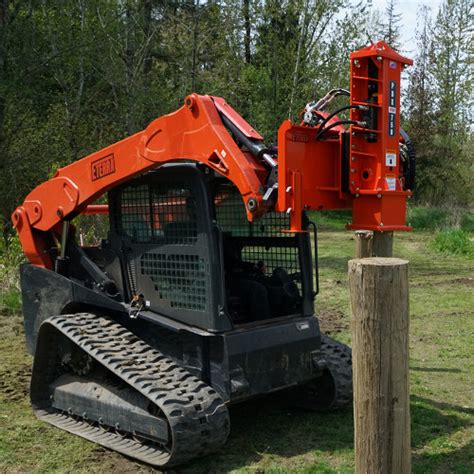 post pounder attachment for skid steer|skid steer attachments post driver.